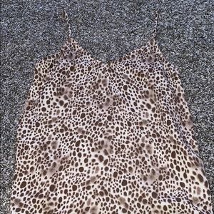 cheetah pint tank top
